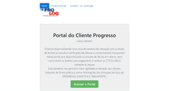 Desktop Screenshot of progressocargo.com.br